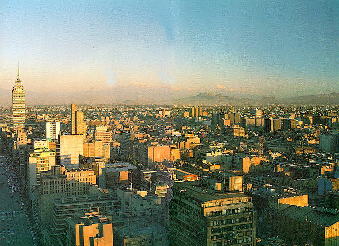David Gleason view of Mexico City skyline in 1963